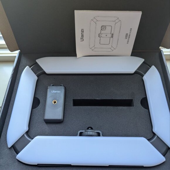 Smartphone Video Rig ULANZI U200 Camera Video Rig Phone Video Stabilizer LED Rin - Picture 2 of 9